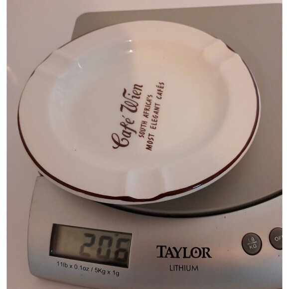 Cafe Wien South Africa Ashtray Continental China Vitreus Cigar Cigarret Vintage - Picture 5 of 11